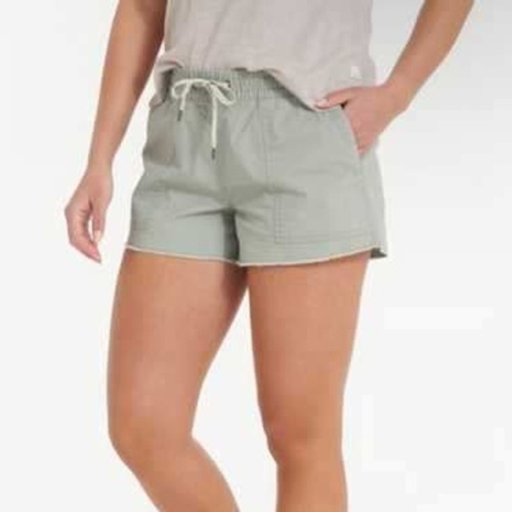 Vuori‎ Women's XX-Large Sage Green Utility Drawstring Shorts Raw Hem Style VW385